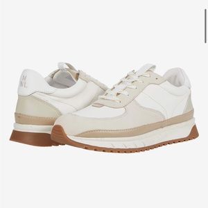 Kickoff Trainer Sneakers in Neutral Colorblock Leather